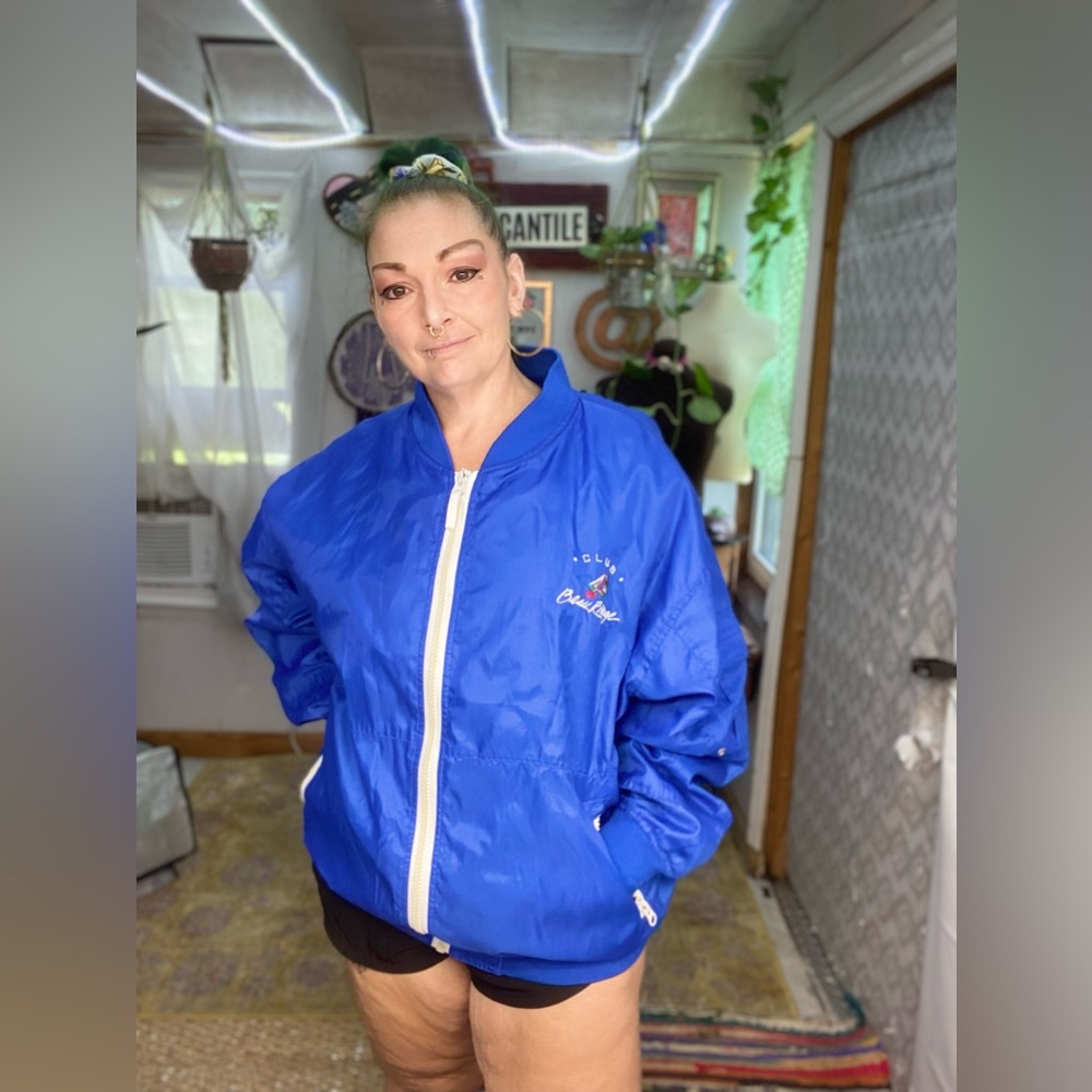 Vintage Beau Rivage Club Resort Royal Blue Las Vegas Casino Jacket Size  XXLarge